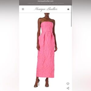 Monique Lhullier jacquard tea length dress NWT